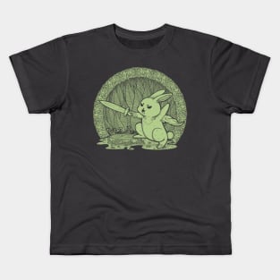 Cute Warrior Bunny Kids T-Shirt